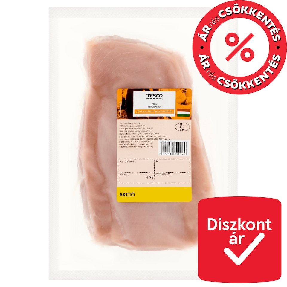 Tesco friss csirkemellfilé