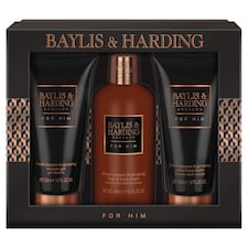 Baylis And Harding Men's Black Pepper 3Pc