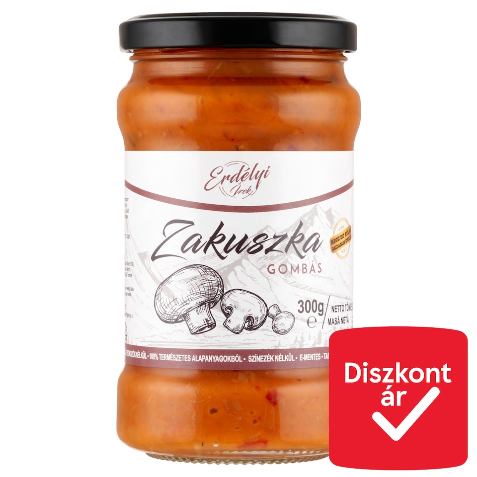 Erdélyi Ízek Zakuszka with Mushroom 300 g