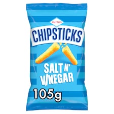 Smiths Chipsticks Salt & Vinegar Sharing Bag Crisps 105g
