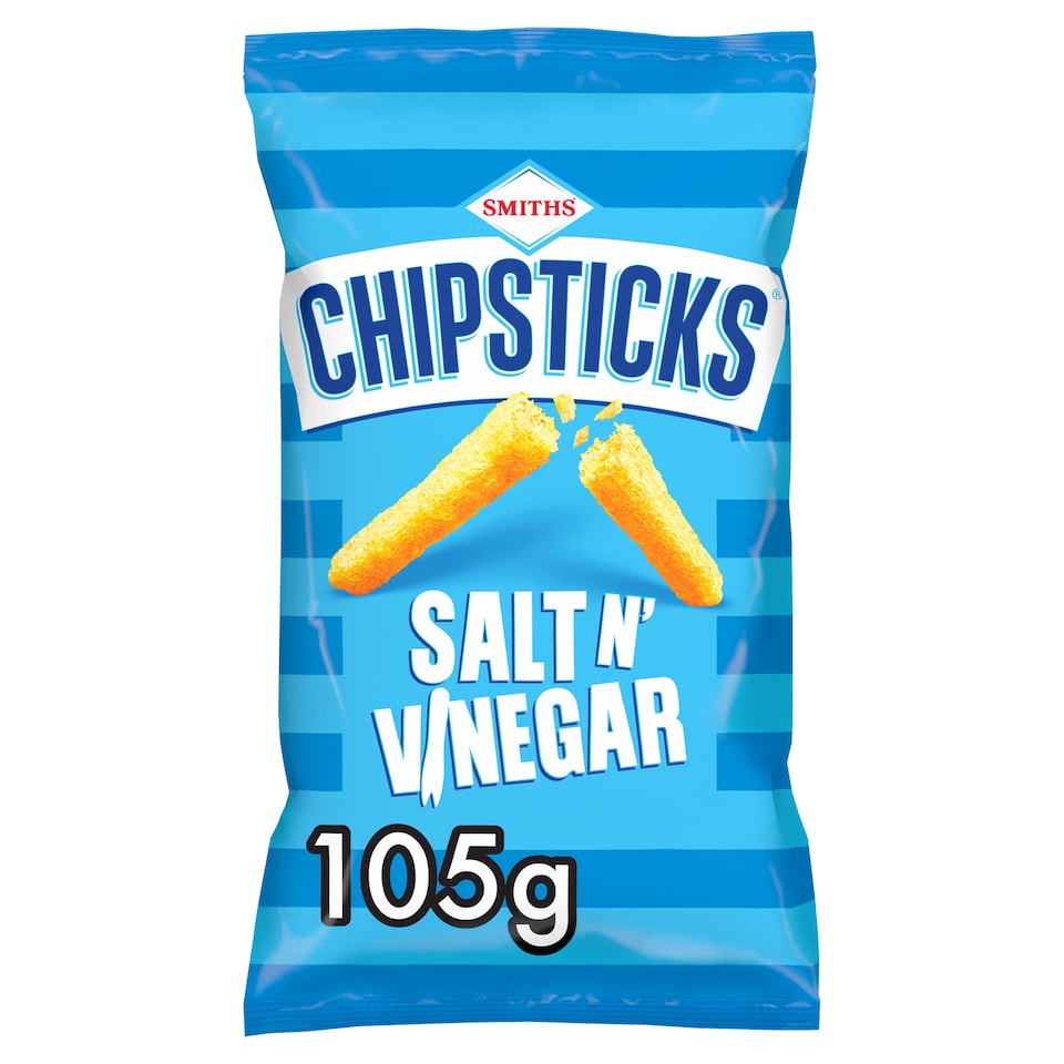 image 1 of Smiths Chipsticks Salt & Vinegar Sharing Bag Crisps 105g