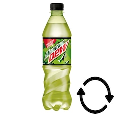 Mountain Dew Carbonated Soft Drink Flavoured with Citrus Aromas 0,5 l
