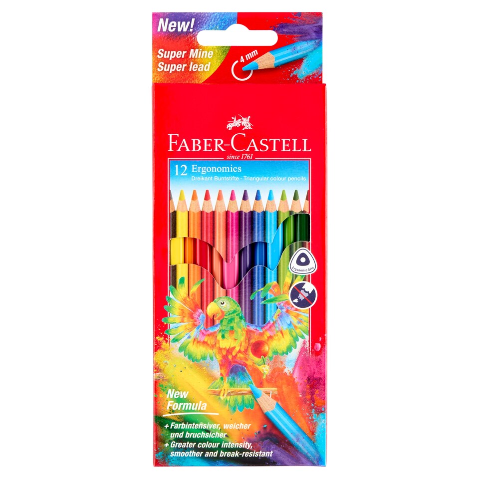 Faber-Castell Ergonomics Triangular Color Pencil 12 pcs