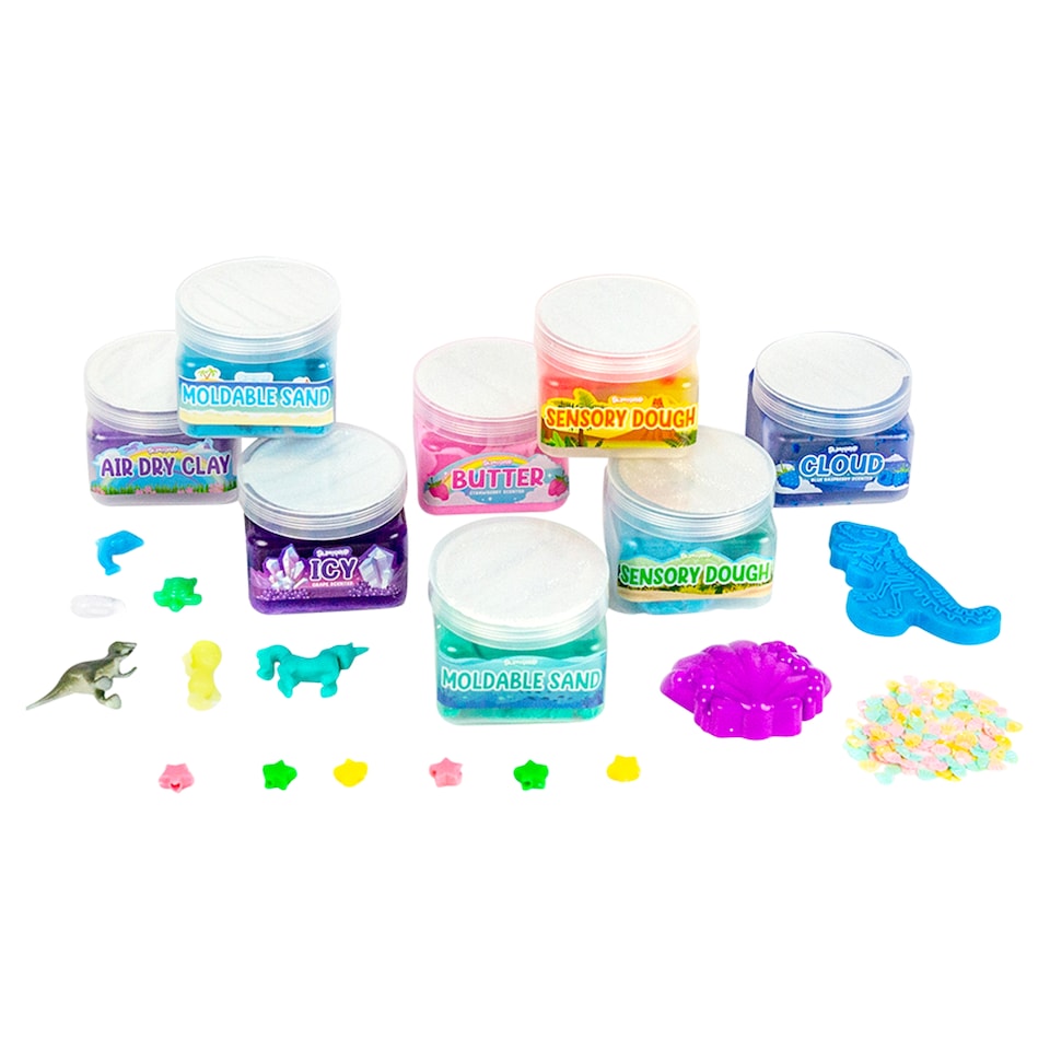 Horizon Group USA Sensory Slimygloop kinetikus homok szett 8 db  1. kép