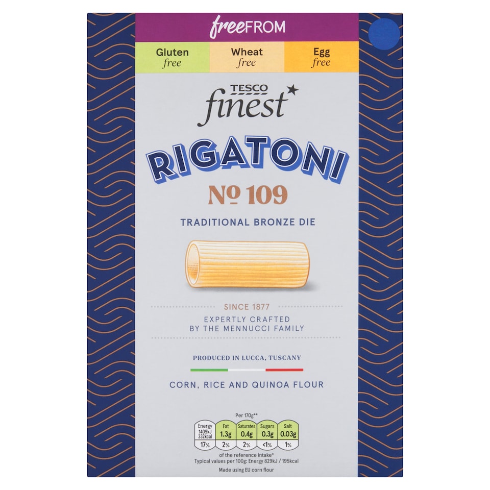 Tesco Finest Free From Rigatoni 500g