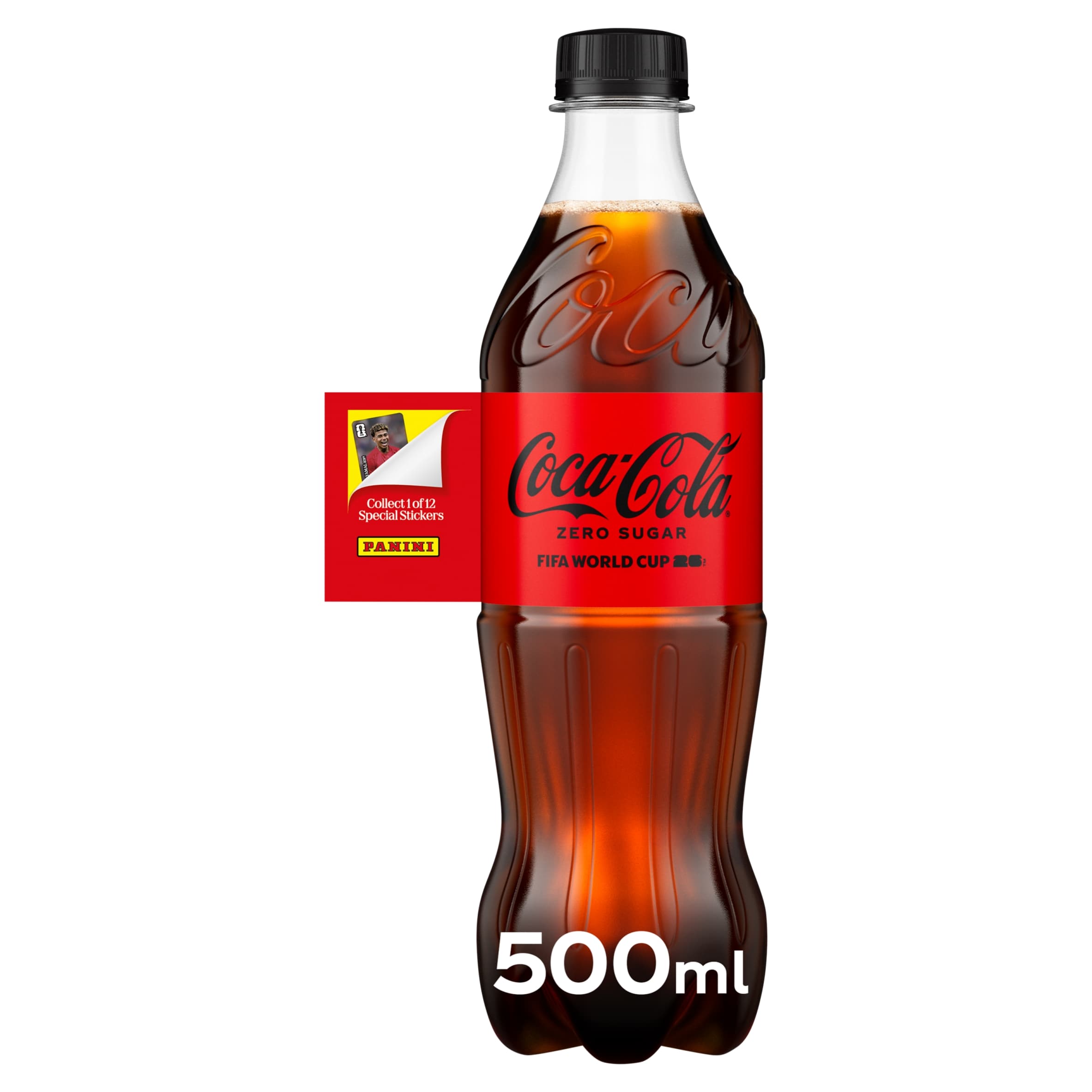 Coca-Cola Zero Sugar Soft Drink Bottle 500 mL