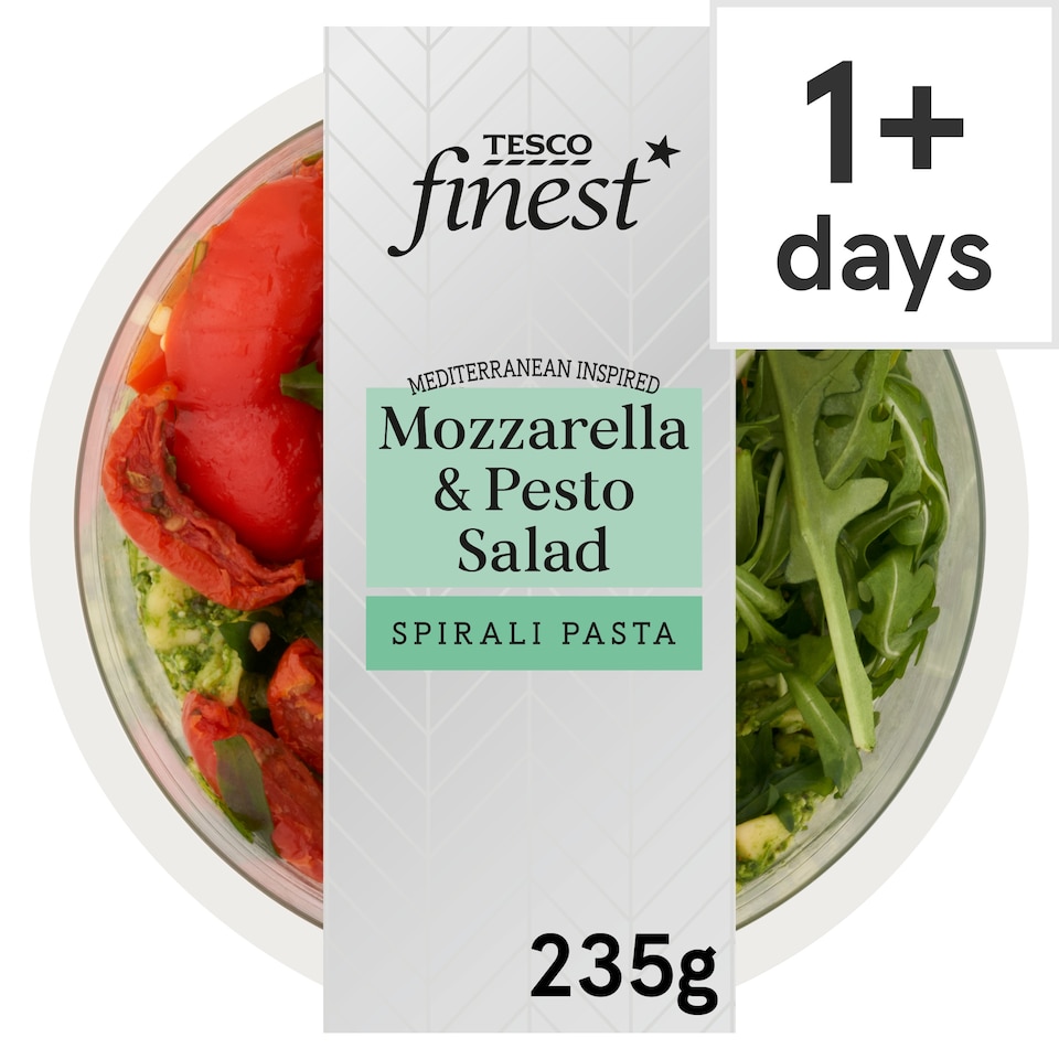 Tesco Finest Mozzarella & Pesto Pasta Salad 235G