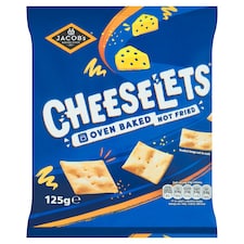 Jacob's Cheeselets Sharing Baked Snacks 125g