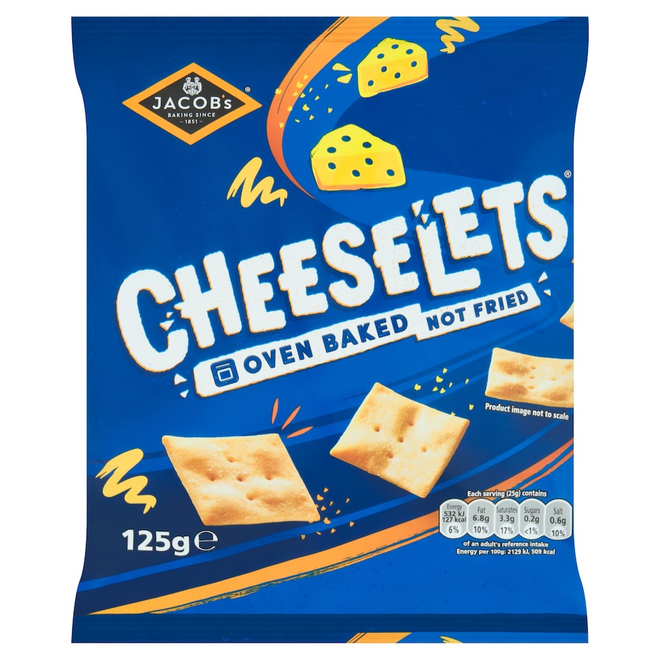 image 1 of Jacob's Cheeselets Sharing Baked Snacks 125g