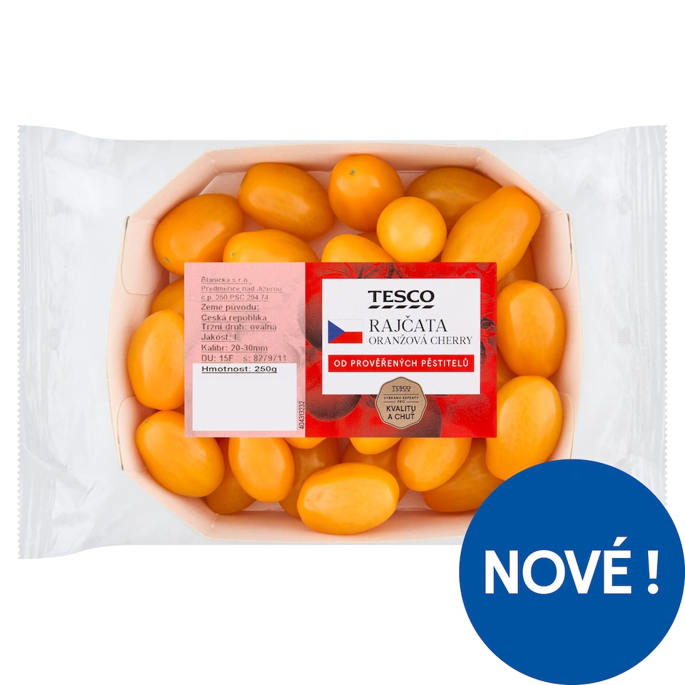 Tesco Finest Rajčata oranžová cherry 250g