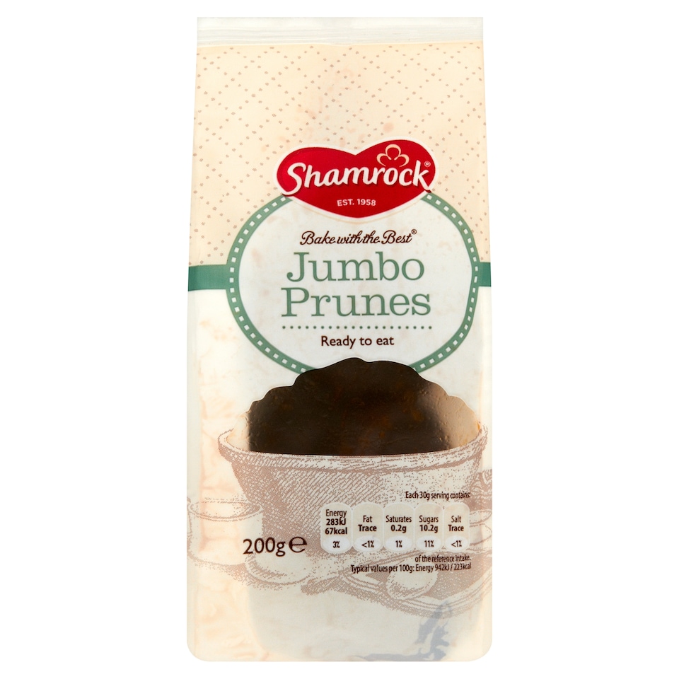 Shamrock Jumbo Prunes 250G