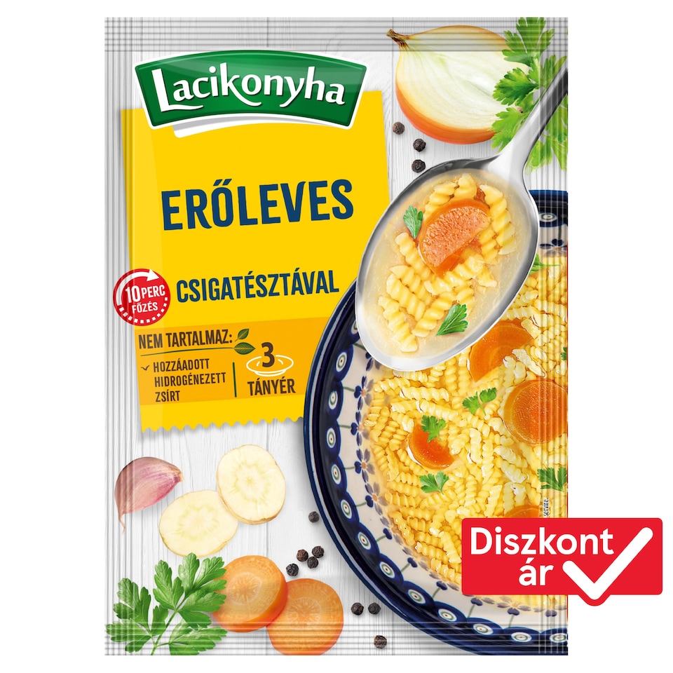 Lacikonyha erőleves csigatésztával 63 g 1. kép