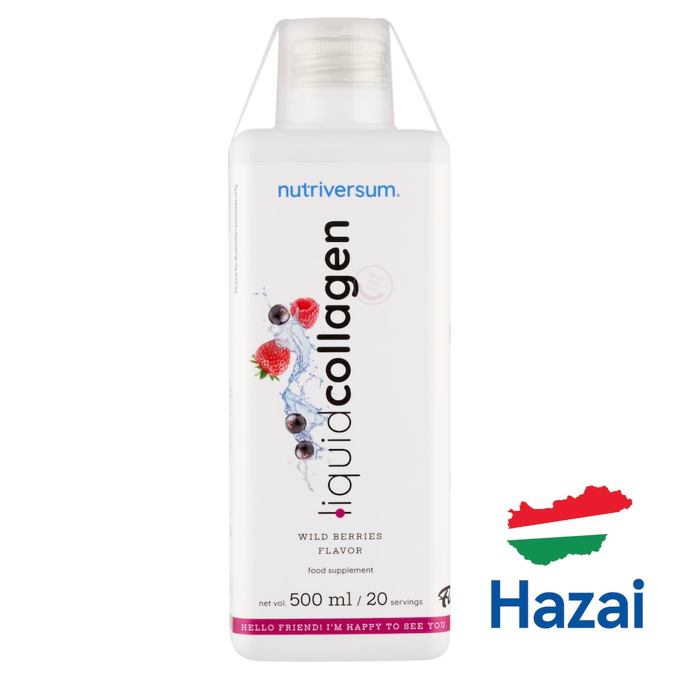 Nutriversum Flow Liquid Collagen Wild Berries Flavor Food Supplement 500 ml