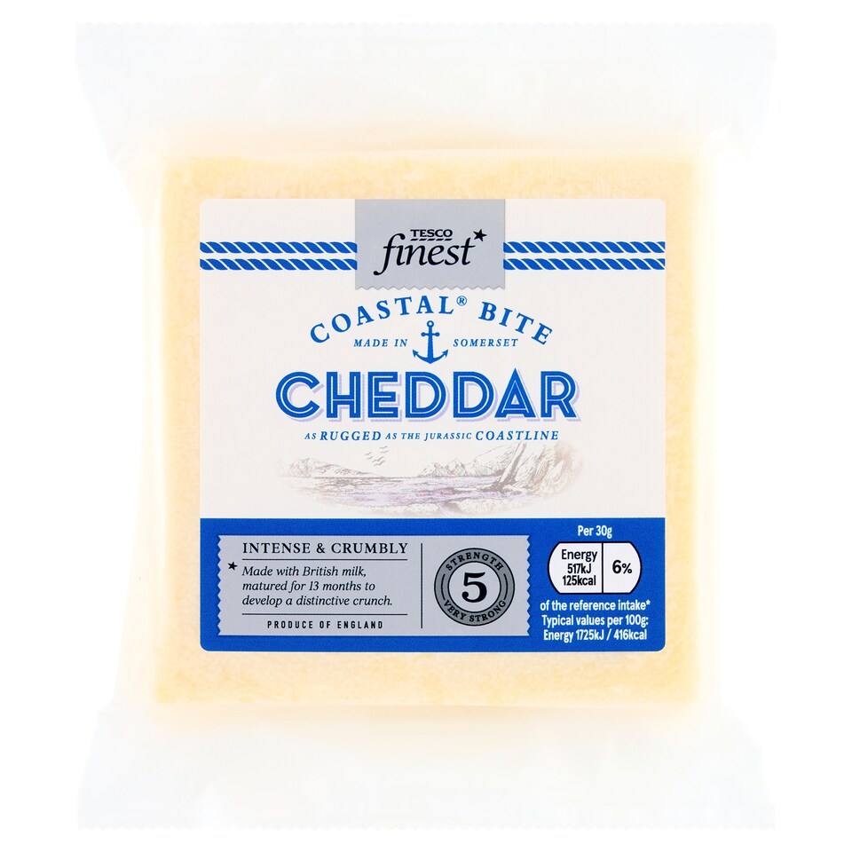Tesco Finest Cheddar Hard Full-Fat Cheese 200 g