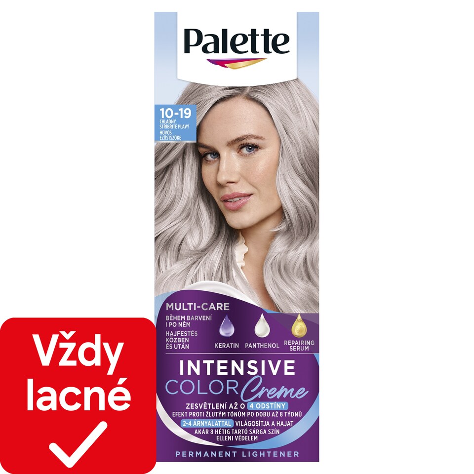 obrázok 1 z Palette Intensive Color Creme farba na vlasy Chladný striebristý blond 10-19