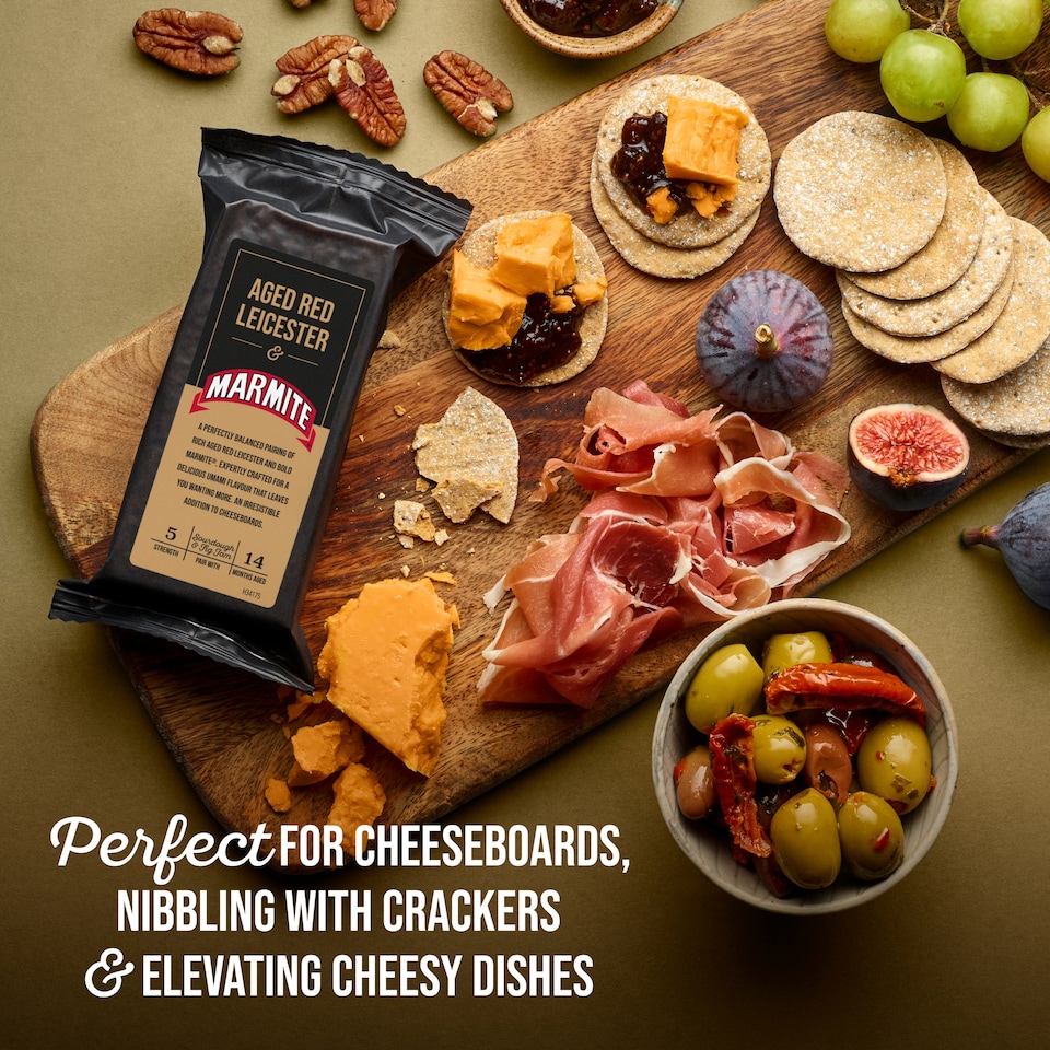 image 1 of Marmite & Aged Red Leicester Cheese Wedge 150g