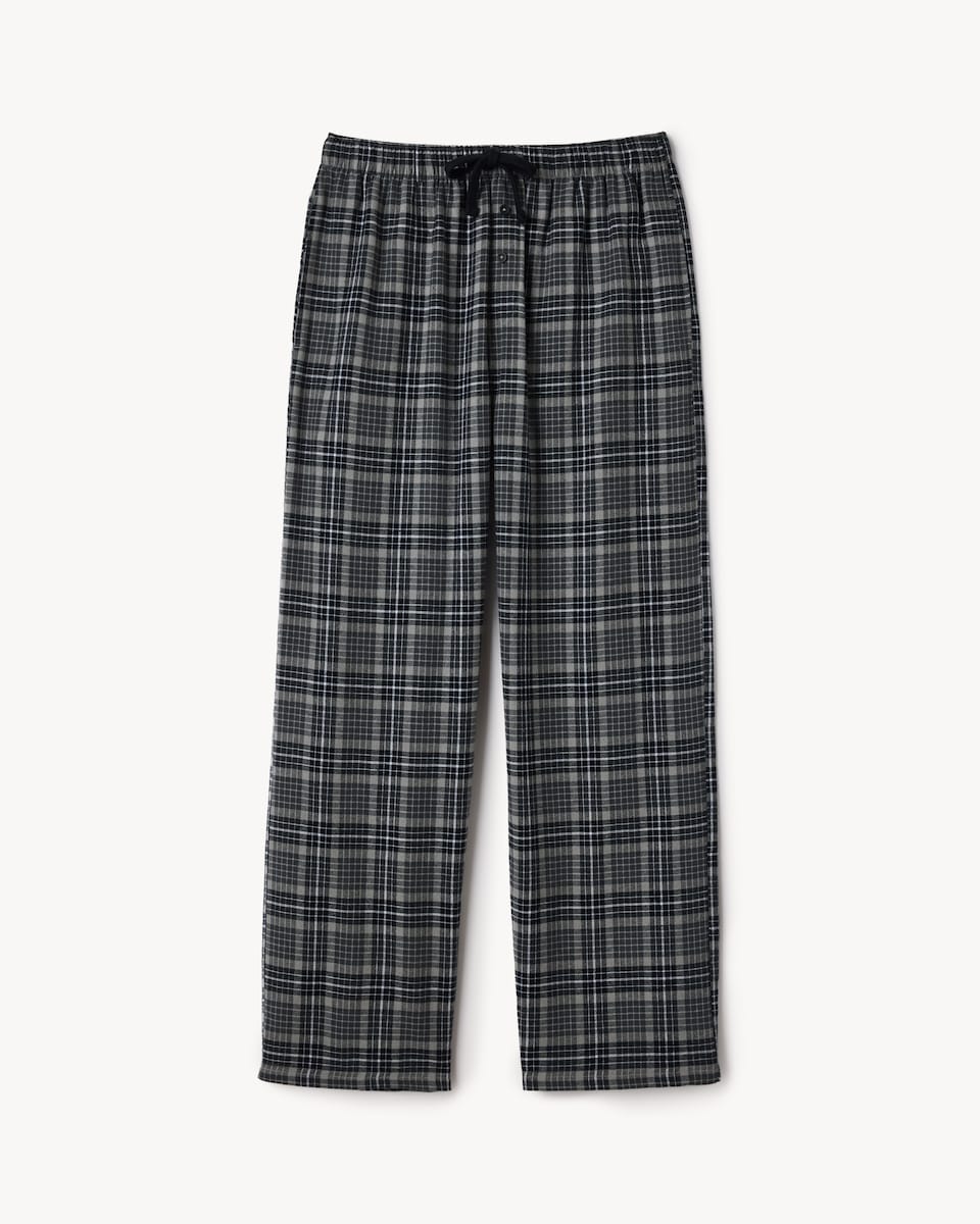 image 1 of F&F Pure Cotton Check Pyjama Bottoms in Multi