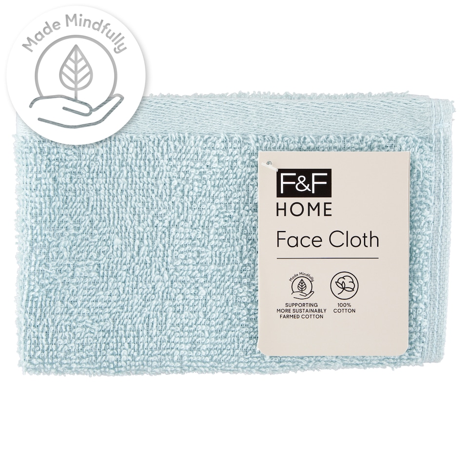 F&F Home világoskék arctörlő 30 cm x 30 cm
