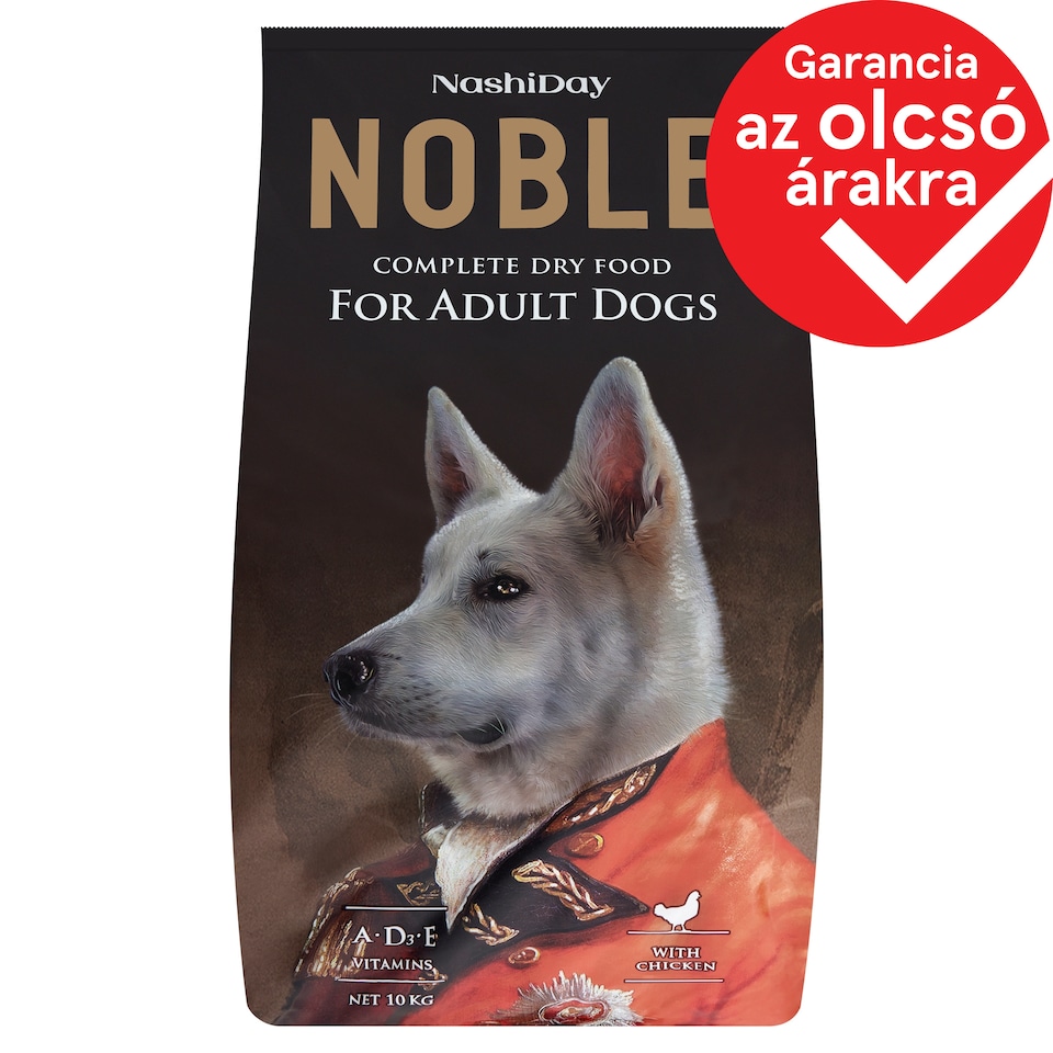 NashiDay Noble Complete Dry Pet Food for Adult Dogs with Poultry 10 kg