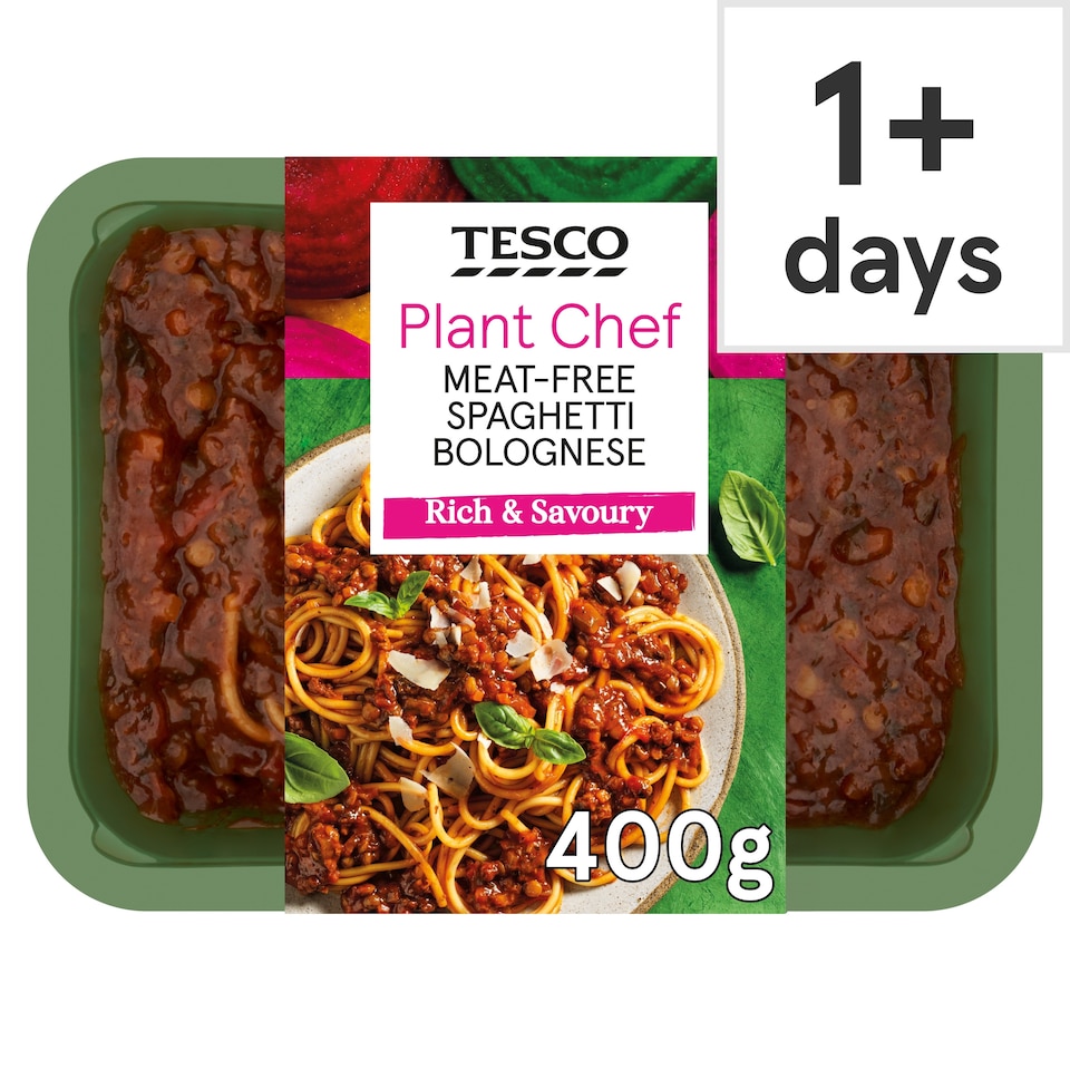 Tesco Plant Chef Meat Free Spaghetti Bolognese 400G