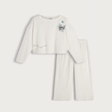 Disney Bambi 2-Piece Fleece Pyjamas Set in Cream