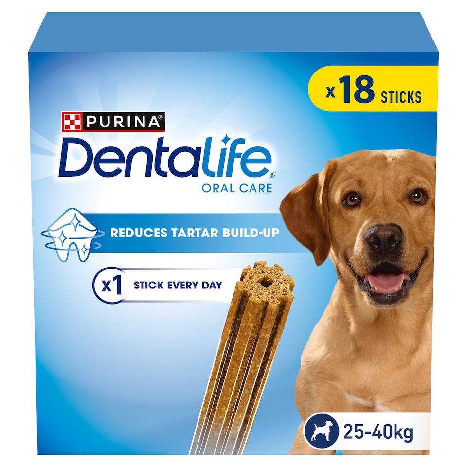 image 1 of DENTALIFE Large Dental Chicken Dog Chews 18 Sticks