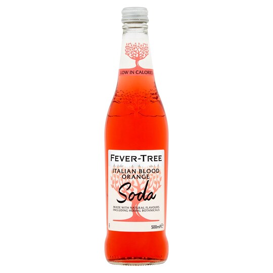 Fever Tree Italian Blood Orange Soda 500Ml Tesco Groceries