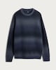 image 4 of F&F Knitted Ombre Pattern Jumper with Wool in Navy