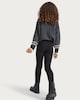 image 3 of F&F Girls fleece Lined Leggings  in Black