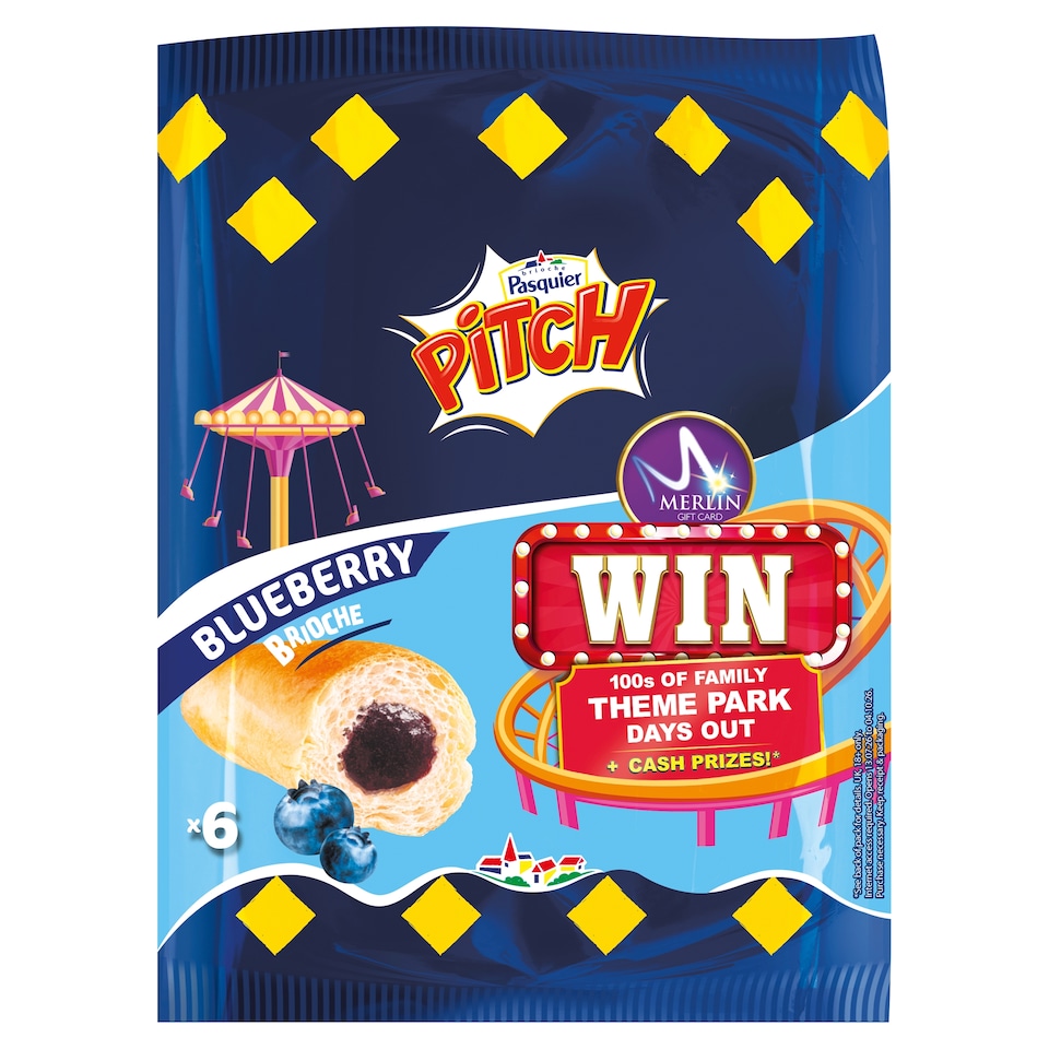 Brioche Pasquier Pitch New 6 Blueberry Brioche 210g
