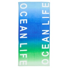 Tesco Ocean Life Printed Beach Towel