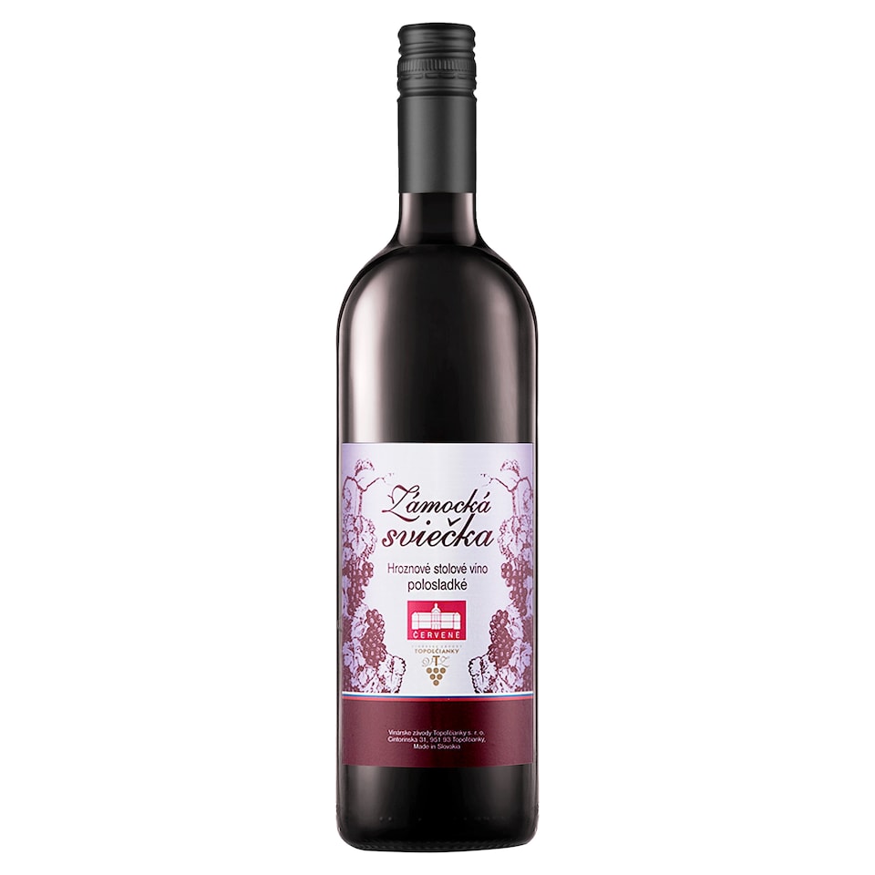 Zámocká sviečka Grape Wine Semi-Sweet Red 1 L