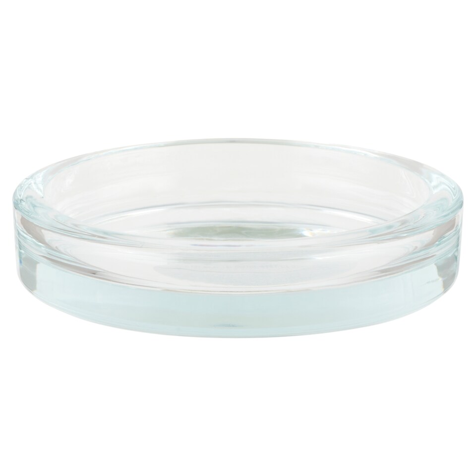 Tesco Small Clear Glass Candle Plate