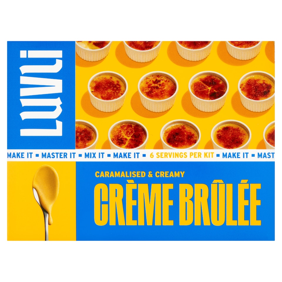 Luvli caramelised and creamy Crème Brûlée 116g