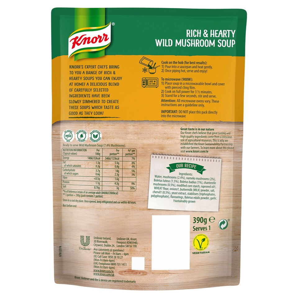 image 1 of Knorr Rich And Hearty Wild Mushroom 390G