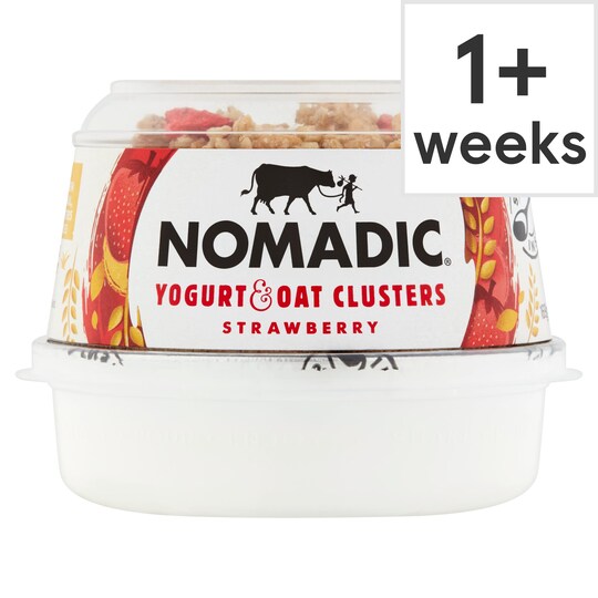 Nomadic Strawberry Oat Clusters & Low Fat Yogurt 169G Tesco Groceries