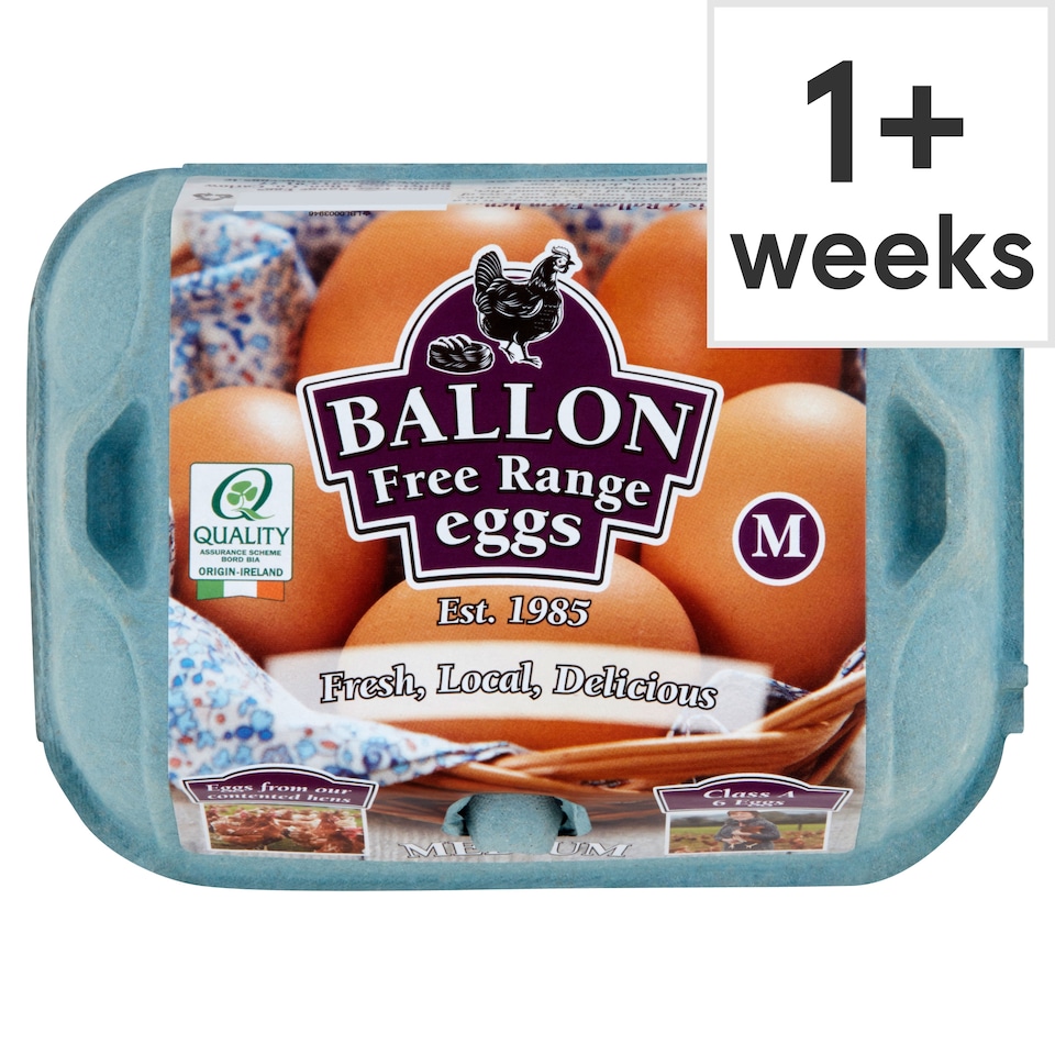 Ballon Free Medium Range Eggs 6 Pack
