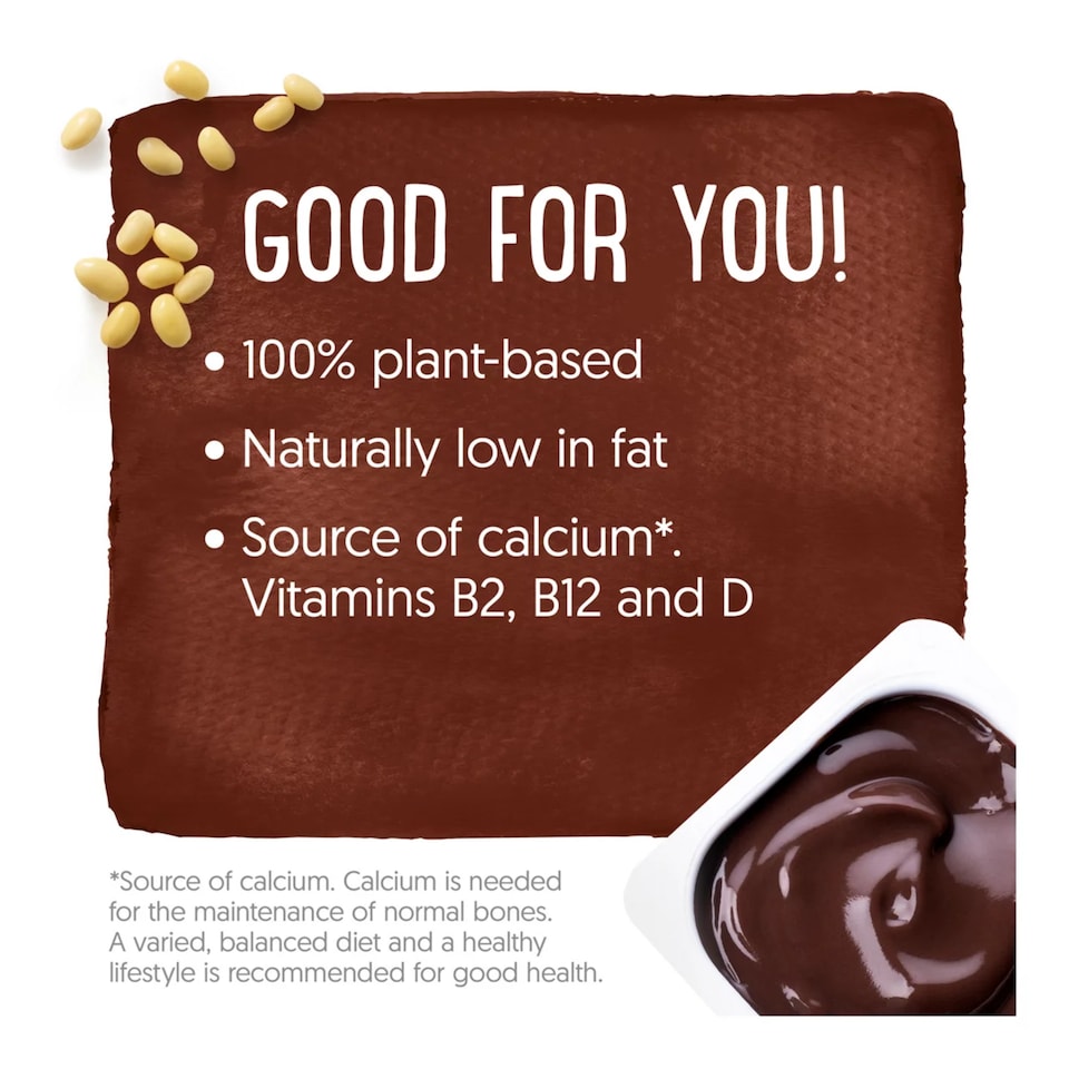 image 1 of Alpro Dark Chocolate Dairy Free Vegan Soya Dessert 4x125g