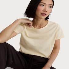 F&F Pure Cotton Short Sleeved T-Shirt in Yellow