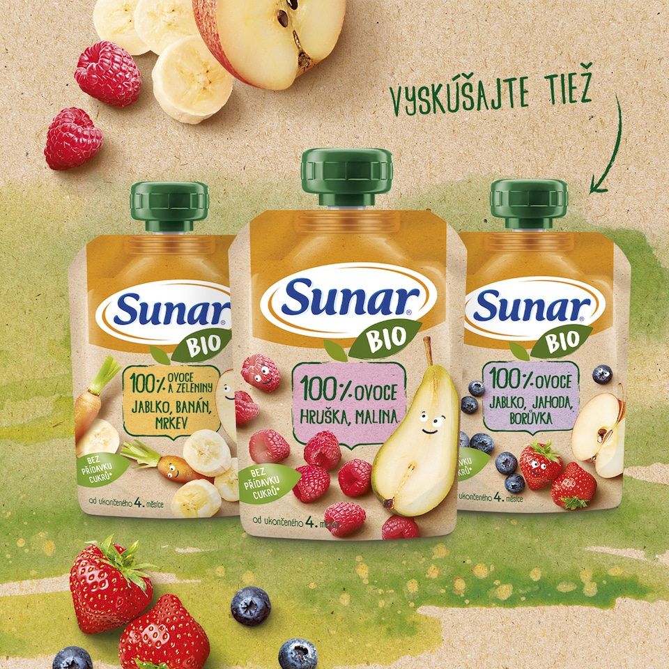 image 1 of Sunar Organic Apple, Banana 100 g