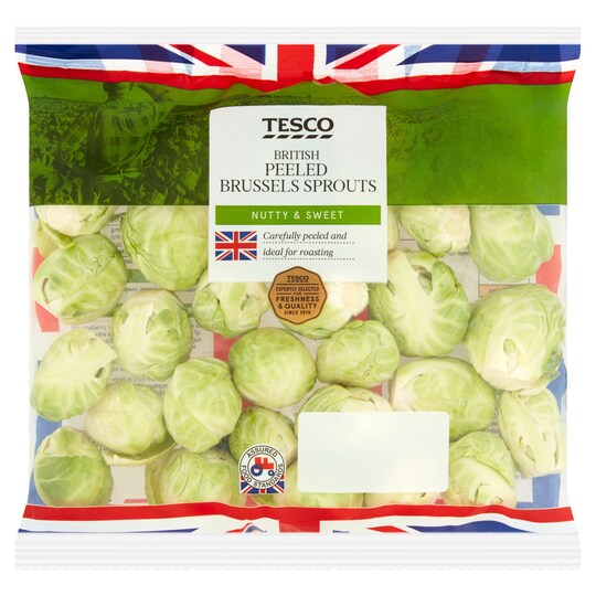 Tesco Peeled Brussels Sprouts 400G Tesco Groceries