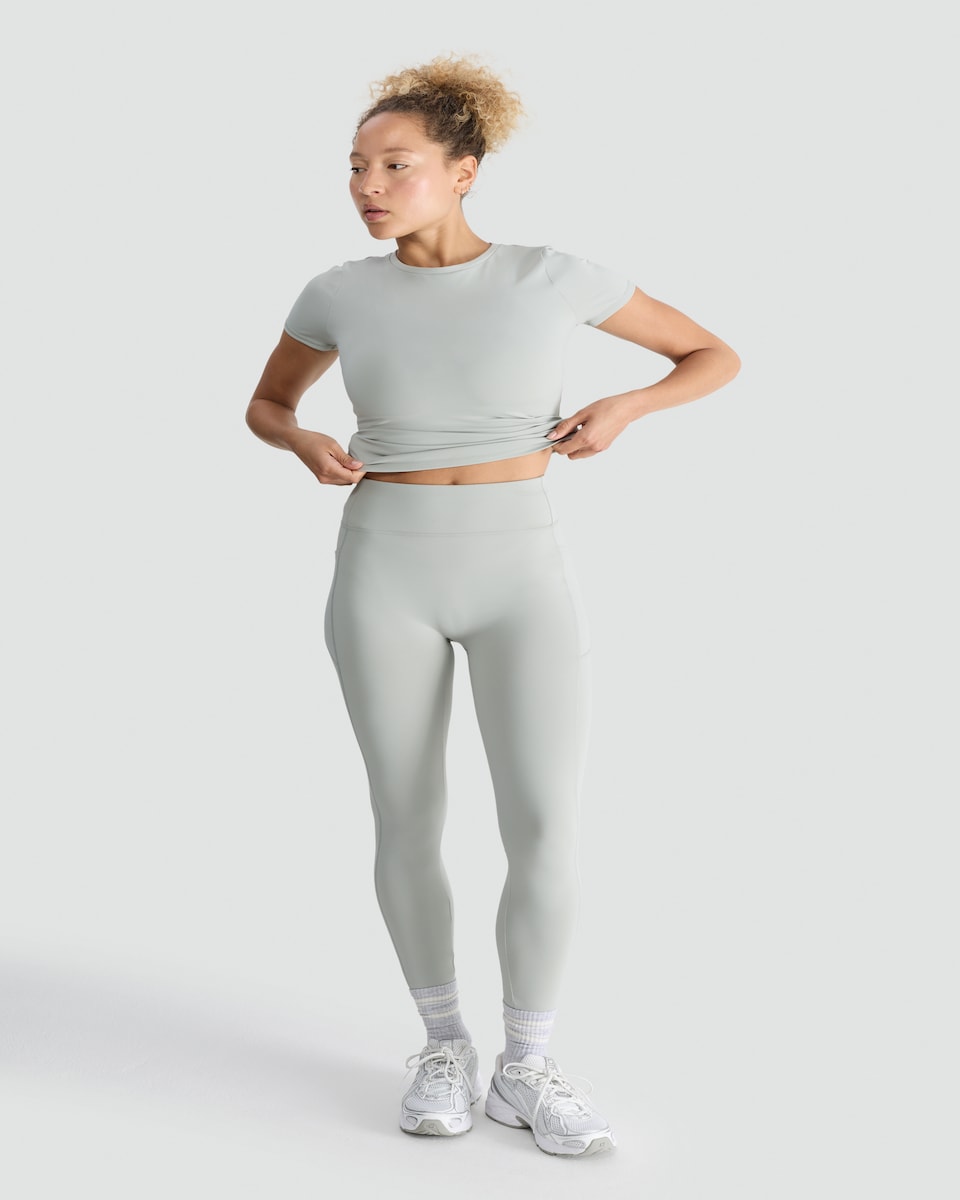 image 1 of F&F Active Everyday Super Soft Leggings in Mint