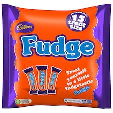 Cadbury Fudge Treat Size Chocolate Bars Multipack 1 X 202g