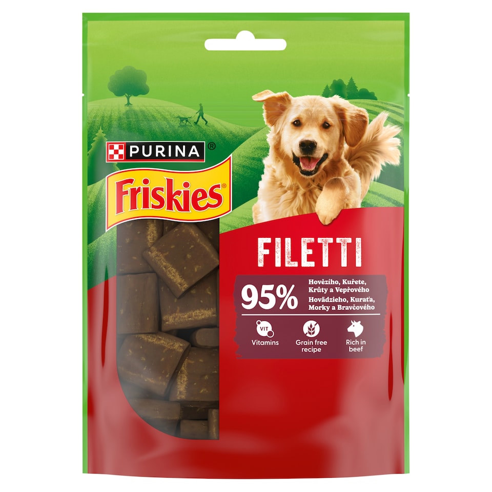 Friskies Filetti maškrty pre psov hovädzie 70 g