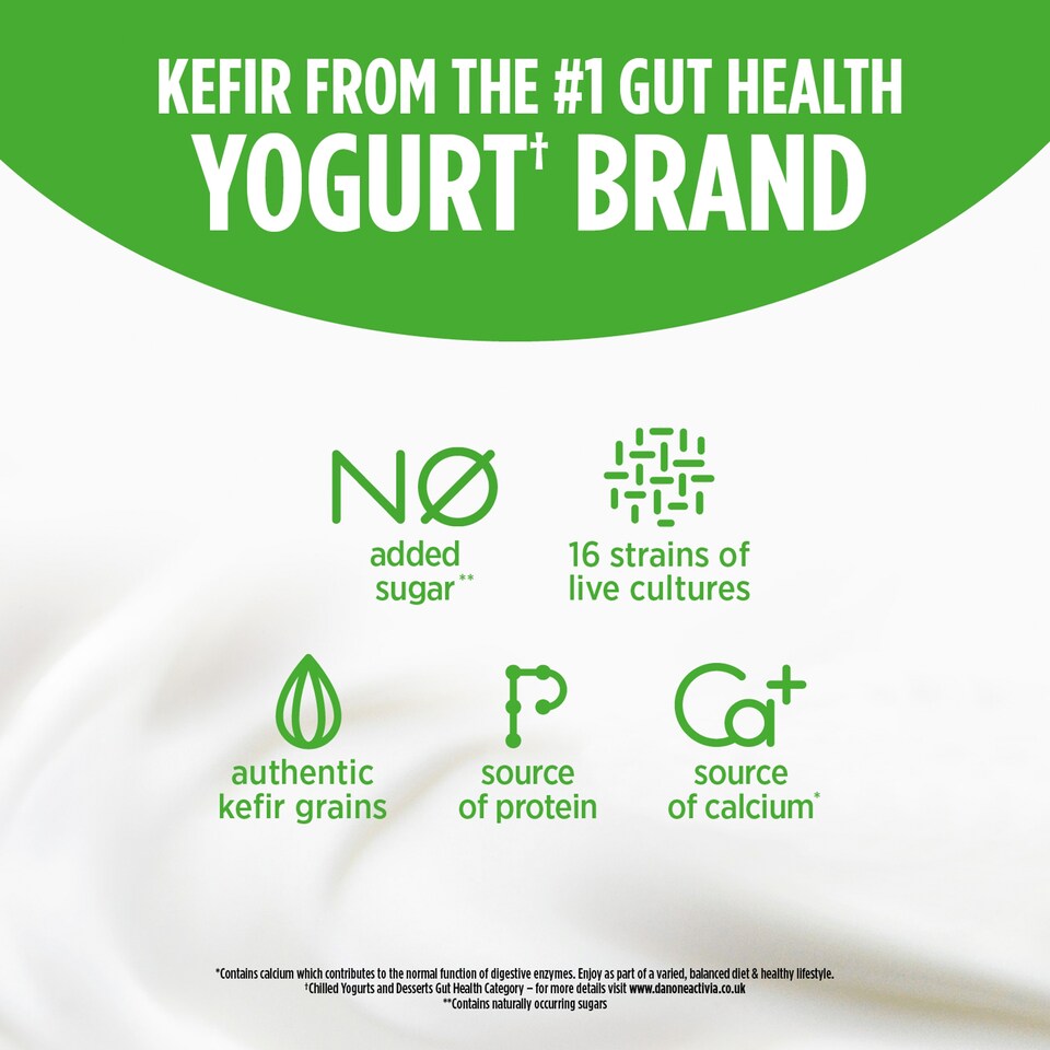 image 1 of Activia Kefir Natural Gut Health Yoghurt Multipack 2x150g