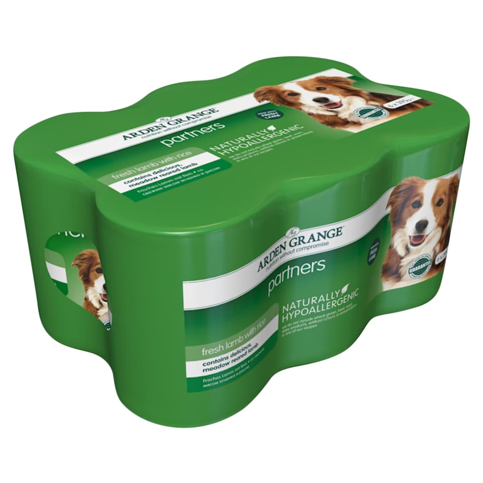 Arden Grange Partners Fresh Lamb with Rice Dog Food 6 x 395g