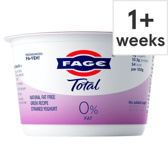 Total 0 Fat Greek Yogurt 500g - Tesco Groceries