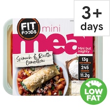 Fit Foods Mini Meal Spinach & Ricotta Cannelloni 250g