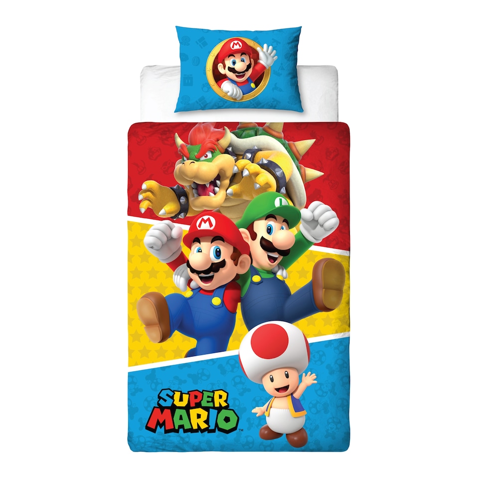 image 1 of SUPER MARIO NINTENDO DUVET SET SINGLE