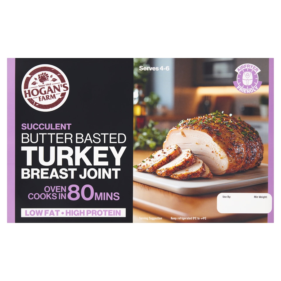 Hogan's Farm Butter Basted Turkey Breast Joint 1Kg